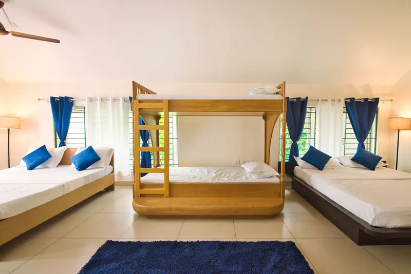 The bunk room, wide view