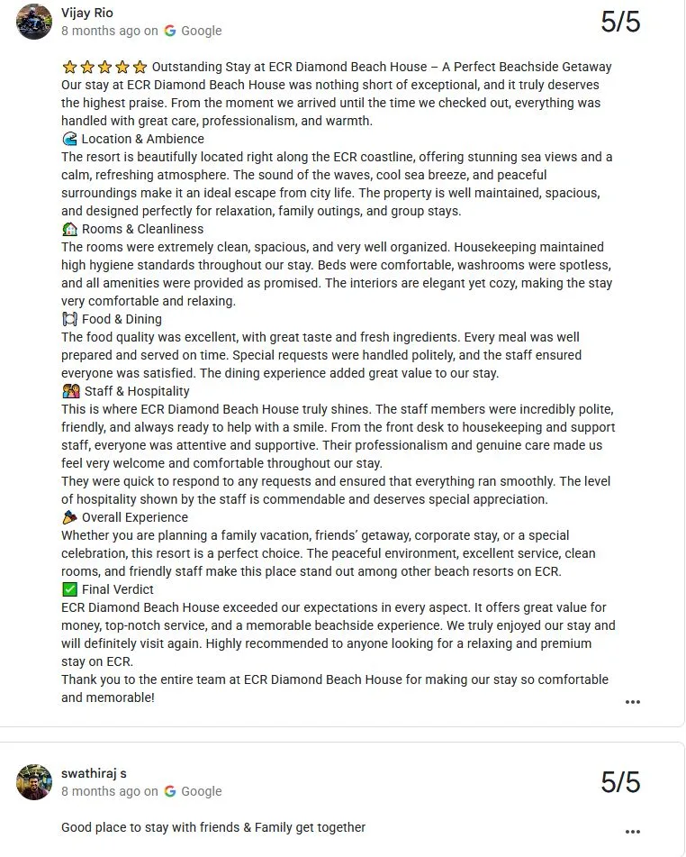 Google review screenshot for ECR Diamond